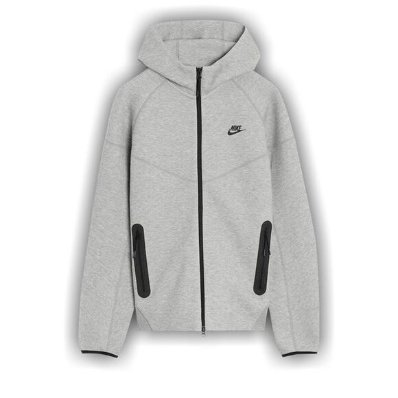 Nike Sportswear Tech Fleece FB7921-063 Gray Hoodie Hooded Sweatshirt Mens XXL - Picture 1 of 3